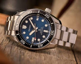 Seiko Prospex Marinemaster Automatic Scuba Divers Blue Dial Silver Steel Strap Watch for Men - SPB187J1 Buy Now By Seiko