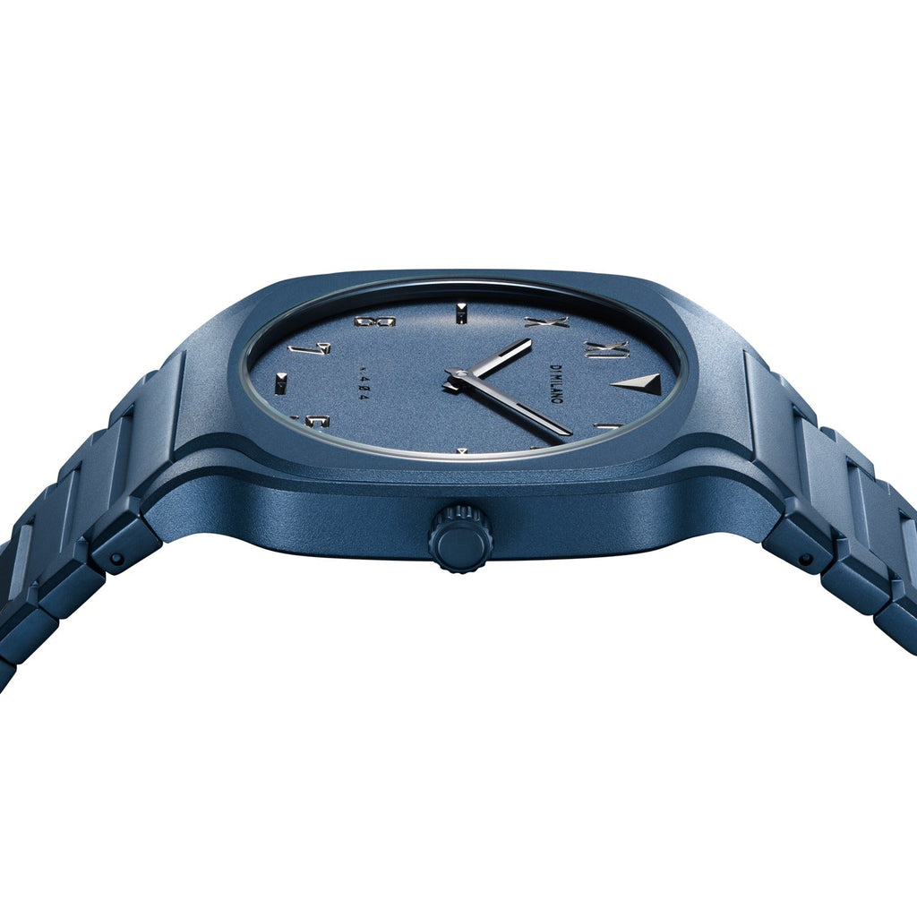 D1 Milano Square Galaxy Blue Dial Blue Steel Strap Watch for Men - D1-SQBJ09 Authentic Buy Shop Now