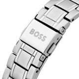 Hugo Boss Grand Tour Chronograph Ice Blue Dial Silver Steel Strap Watch for Women - 1502767 Authentic Buy Shop Now