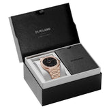 D1 Milano Ultra Thin Black Dial Gold Steel Strap Watch for Men - D1-UTBJ16 Authentic Buy Shop Now