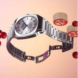 D1 Milano Square Silver Dial Silver Steel Strap Watch for Men - D1-SQBJ01 Authentic Buy Shop Now