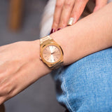 D1 Milano Ultra Thin Zephyr Gold Dial Gold Steel Strap Watch for Women - D1-UTBL31 Authentic Buy Shop Now