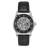 Hugo Boss Principle Skeleton Black Dial Black Leather Strap Watch for Men - 1514234 Authentic Buy Shop Now
