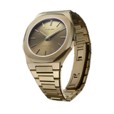 D1 Milano Ultra Thin Dusky Green Dial Green Steel Strap Watch for Men - D1-UTBJ36 Authentic Buy Shop Now