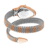 Just Cavalli Fiamma Silver Dial Two Tone Steel Strap Watch for Women - JC1L426M0065 Authentic Buy Shop Now