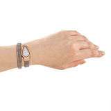 Just Cavalli Fiamma Silver Dial Two Tone Steel Strap Watch for Women - JC1L426M0065 Authentic Buy Shop Now
