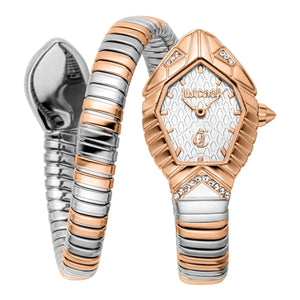 Just Cavalli Speranza Silver Dial Two Tone Steel Strap Watch for Women - JC1L356M0065 Authentic Buy Shop Now
