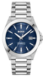 Hugo Boss Strike Limited Edition Blue Dial Silver Steel Strap Watch for Men - 1514205 Authentic Buy Shop Now