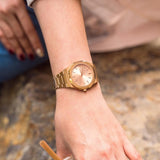 D1 Milano Ultra Thin Zephyr Gold Dial Gold Steel Strap Watch for Women - D1-UTBL31 Authentic Buy Shop Now
