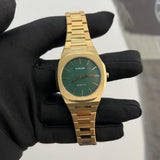 D1 Milano Ultra Thin Green Dial Gold Steel Strap Watch for Women - D1-UTBL18 Authentic Buy Shop Now