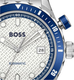 Hugo Boss Bossmatic Automatic White Dial Silver Steel Strap Watch for Men - 1514212 Authentic Buy Shop Now