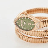 Just Cavalli Specchio Green Dial Rose Gold Steel Strap Watch for Women - JC1L323M0045 Authentic Buy Shop Now