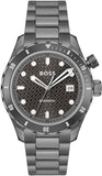 Hugo Boss Bossmatic Automatic Anthracite Grey Dial Grey Steel Strap Watch for Men - 1514213 Authentic Buy Shop Now