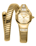 Just Cavalli Brillante Gold Dial Gold Steel Strap Watch for Women - JC1L326M0025 Authentic Buy Shop Now