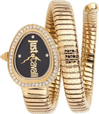 Just Cavalli Solo Black Dial Gold Steel Strap Watch for Women - JC1L167M0035 Authentic Buy Shop Now