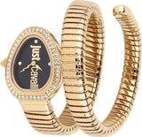 Just Cavalli Solo Black Dial Gold Steel Strap Watch for Women - JC1L167M0035 Authentic Buy Shop Now
