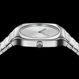 D1 Milano Square Silver Dial Silver Steel Strap Watch for Men - D1-SQBJ10 Authentic Buy Shop Now
