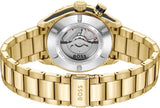 Hugo Boss Bossmatic Automatic Black Dial Gold Steel Strap Watch for Men - 1514180 Authentic Buy Shop Now