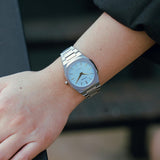 D1 Milano Ultra Thin Blue Dial Silver Steel Strap Watch for Women - D1-UTBL17 Authentic Buy Shop Now