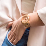 D1 Milano Ultra Thin Zephyr Gold Dial Gold Steel Strap Watch for Women - D1-UTBL31 Authentic Buy Shop Now
