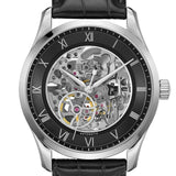 Hugo Boss Principle Skeleton Black Dial Black Leather Strap Watch for Men - 1514234 Authentic Buy Shop Now