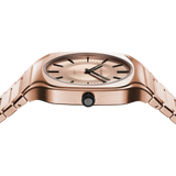 D1 Milano Square Champagne Gold Dial Gold Steel Strap Watch for Unisex - D1-SQBJ04 Authentic Buy Shop Now
