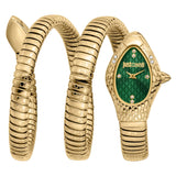 Just Cavalli Aurela Green Dial Gold Steel Strap Watch for Women - JC1L374M0035 Authentic Buy Shop Now