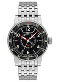 Burberry Utilitarian GMT Black Dial Silver Steel Strap Watch for Men - BU7866 Authentic Buy Shop Now