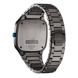 D1 Milano Square Titanium Gray Dial Gray Steel Strap Watch for Men - D1-SQBJ02 Authentic Buy Shop Now