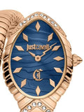 Just Cavalli Specchio Blue Dial Rose Gold Steel Strap Watch for Women - JC1L322M0045 Authentic Buy Shop Now