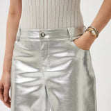 Just Cavalli Ferocious Mother of Pearl White Dial Two Tone Steel Strap Watch for Women - JC1L306M0065