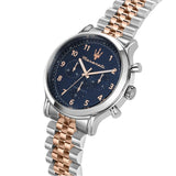 Maserati Epoca Limited Edition Chronograph Blue Dial Two Tone Steel Strap Watch for Men - R8873618021 Authentic Buy Shop Now