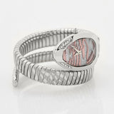 Just Cavalli Glam Evo 8 Pink Dial Silver Steel Strap Watch for Women - JC1L225M0015