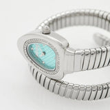 Just Cavalli Lady Snake Blue Dial Silver Steel Strap Watch for Women - JC1L249M0015