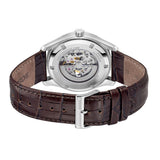 Hugo Boss Principle Skeleton Blue Dial Brown Leather Strap Watch for Men - 1514305 Authentic Buy Shop Now