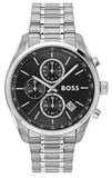 Hugo Boss Grand Prix Chronograph Black Dial Silver Steel Strap Watch for Men - 1514251 Buy Now By Hugo Boss