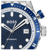 Hugo Boss Bossmatic Automatic Blue Dial Silver Steel Strap Watch for Men - 1514177 Authentic Buy Shop Now