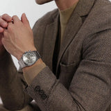 Hugo Boss Candor Chronograph Silver Dial Silver Steel Strap Watch for Men - 1514221 Authentic Buy Shop Now