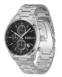 Hugo Boss Grand Prix Chronograph Black Dial Silver Steel Strap Watch for Men - 1514251 Buy Now By Hugo Boss
