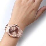 D1 Milano Ultra Thin Rose Gold Dial Rose Gold Steel Strap Watch for Women - D1-UTBL04 Authentic Buy Shop Now