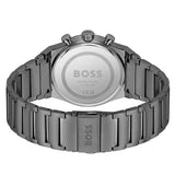 Hugo Boss Candor Chronograph Blue Dial Grey Steel Strap Watch for Men - 1514223 Authentic Buy Shop Now