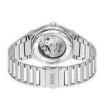 Hugo Boss Candor Automatic Ice Blue Dial Silver Steel Strap Watch for Men - 1514118 Authentic Buy Shop Now