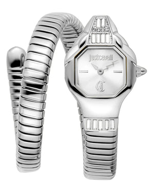 Just Cavalli Brillante Silver Dial Silver Steel Strap Watch for Women - JC1L326M0015 Authentic Buy Shop Now
