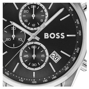 Hugo Boss Grand Prix Chronograph Black Dial Silver Steel Strap Watch for Men - 1514251 Buy Now By Hugo Boss