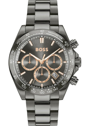 Hugo Boss Hero 2.0 Chronograph Grey Dial Grey Steel Strap Watch for Men - 1514299 Authentic Buy Shop Now