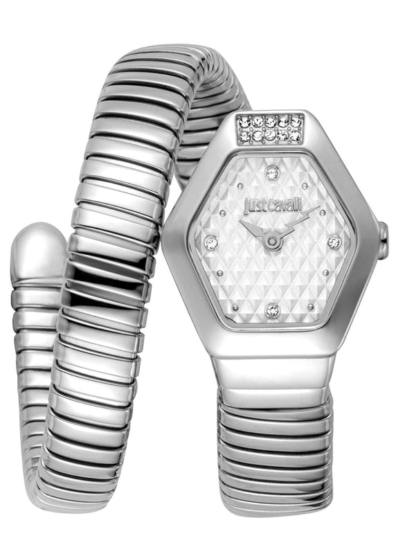 Just Cavalli Splora Silver Dial Silver Steel Strap Watch for Women - JC1L394M0015 Authentic Buy Shop Now