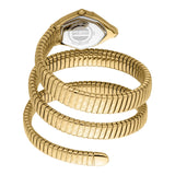 Just Cavalli Mesmerizing White Dial Gold Steel Strap Watch for Women - JC1L304M0025