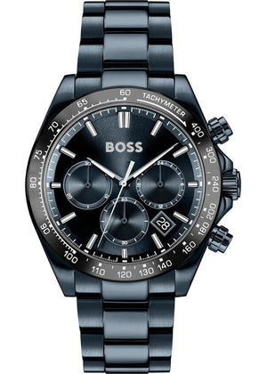 Hugo Boss Hero 2.0 Chronograph Blue Dial Blue Steel Strap Watch for Men - 1514270 Authentic Buy Shop Now