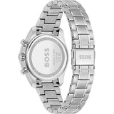 Hugo Boss Grand Tour Chronograph Ice Blue Dial Silver Steel Strap Watch for Women - 1502767 Authentic Buy Shop Now