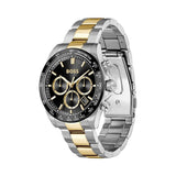 Hugo Boss Hero 2.0 Chronograph Black Dial Two Tone Steel Strap Watch for Men - 1514269 Authentic Buy Shop Now